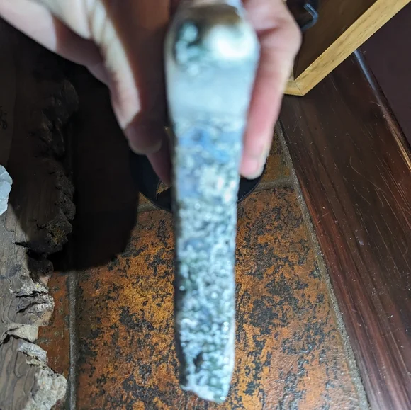 Blue Ocean Jasper Moon with stand - Picture 4 of 6